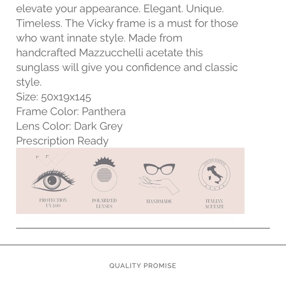 Feroce Vicky Panthera cat eye sunglasses - Picture 4 of 13